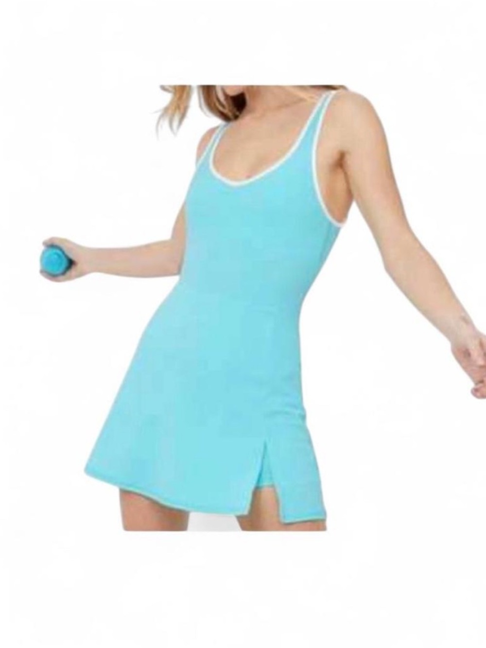 OFFLINE by Aerie Real Me Low Key Dress - Blue Topaz - Size XL - EUC